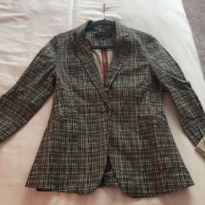 Zach & Rachel black and white striped blazer